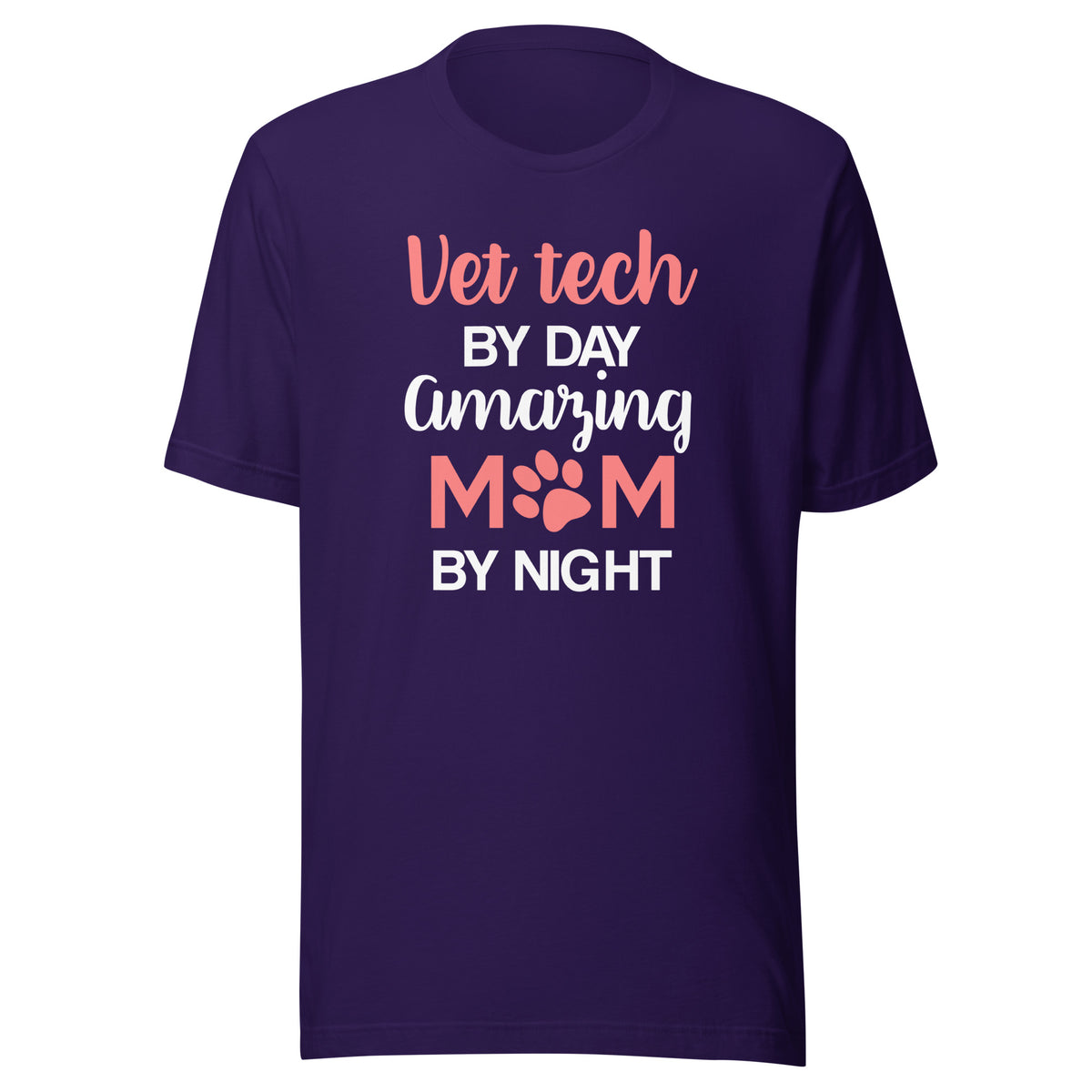 Vet Tech by day amazing Mom by night Unisex T-shirt