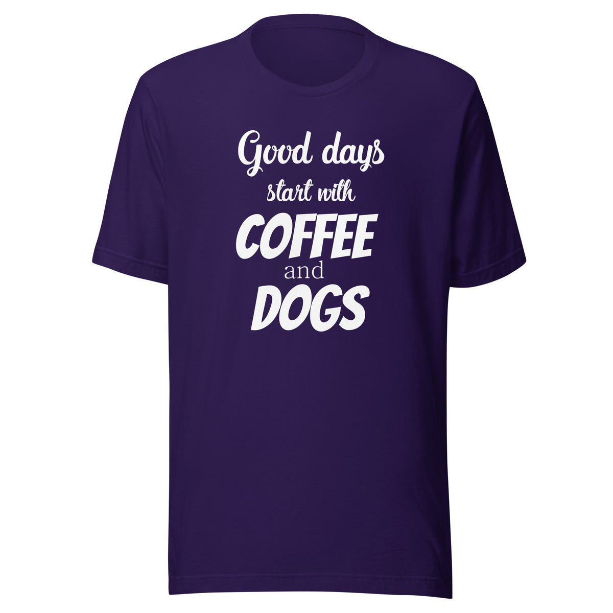 Coffee and dogs Unisex T-shirt