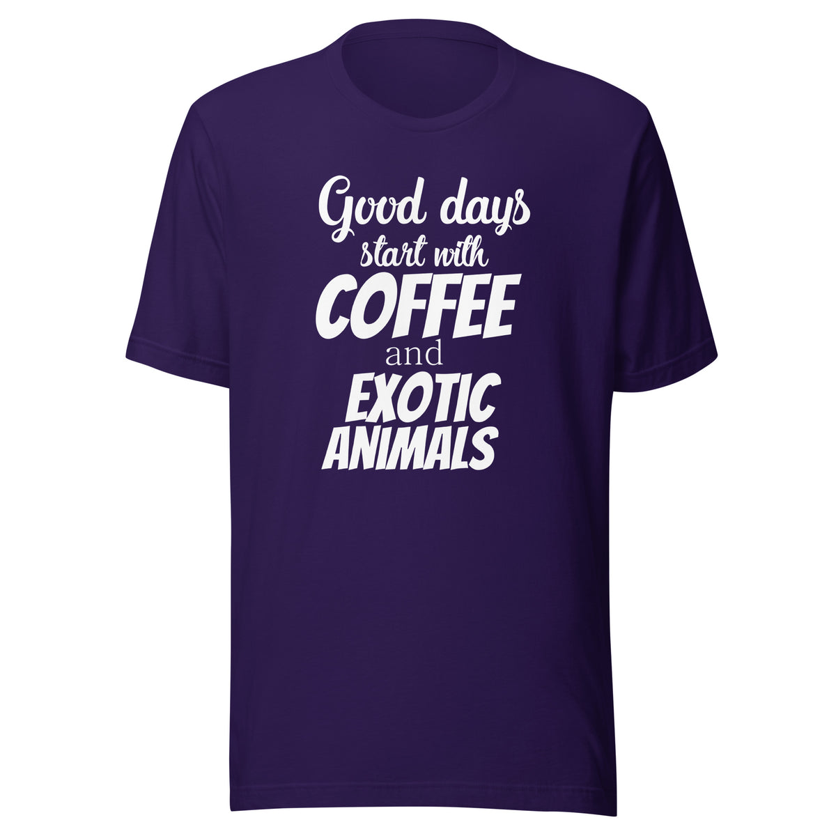 Coffee and exotic animals Unisex T-shirt