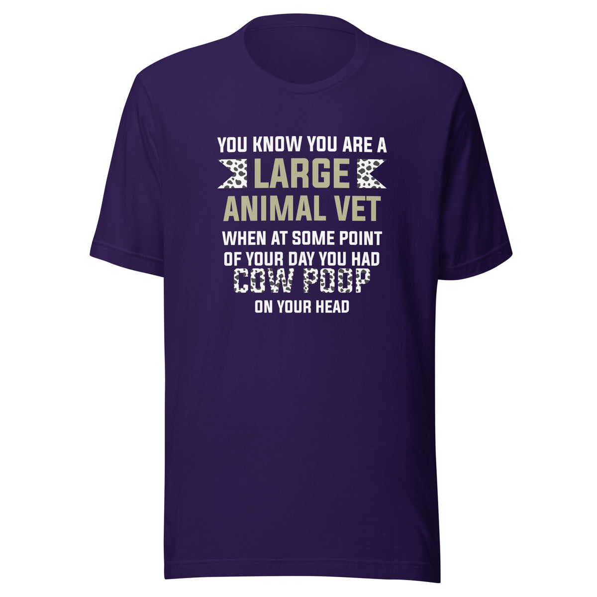 Cow poop on your head Unisex T-shirt