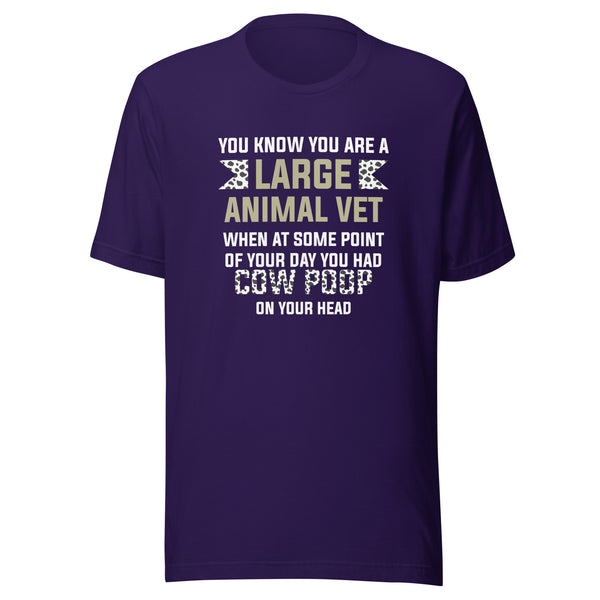 Cow poop on your head Unisex T-shirt