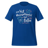 Half vet receptionist, half coffee Unisex T-shirt-Unisex T-Shirt | Bella + Canvas 3001-I love Veterinary