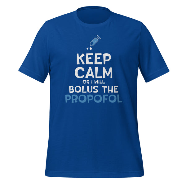 Bolus the propofol Unisex T-shirt-I love Veterinary