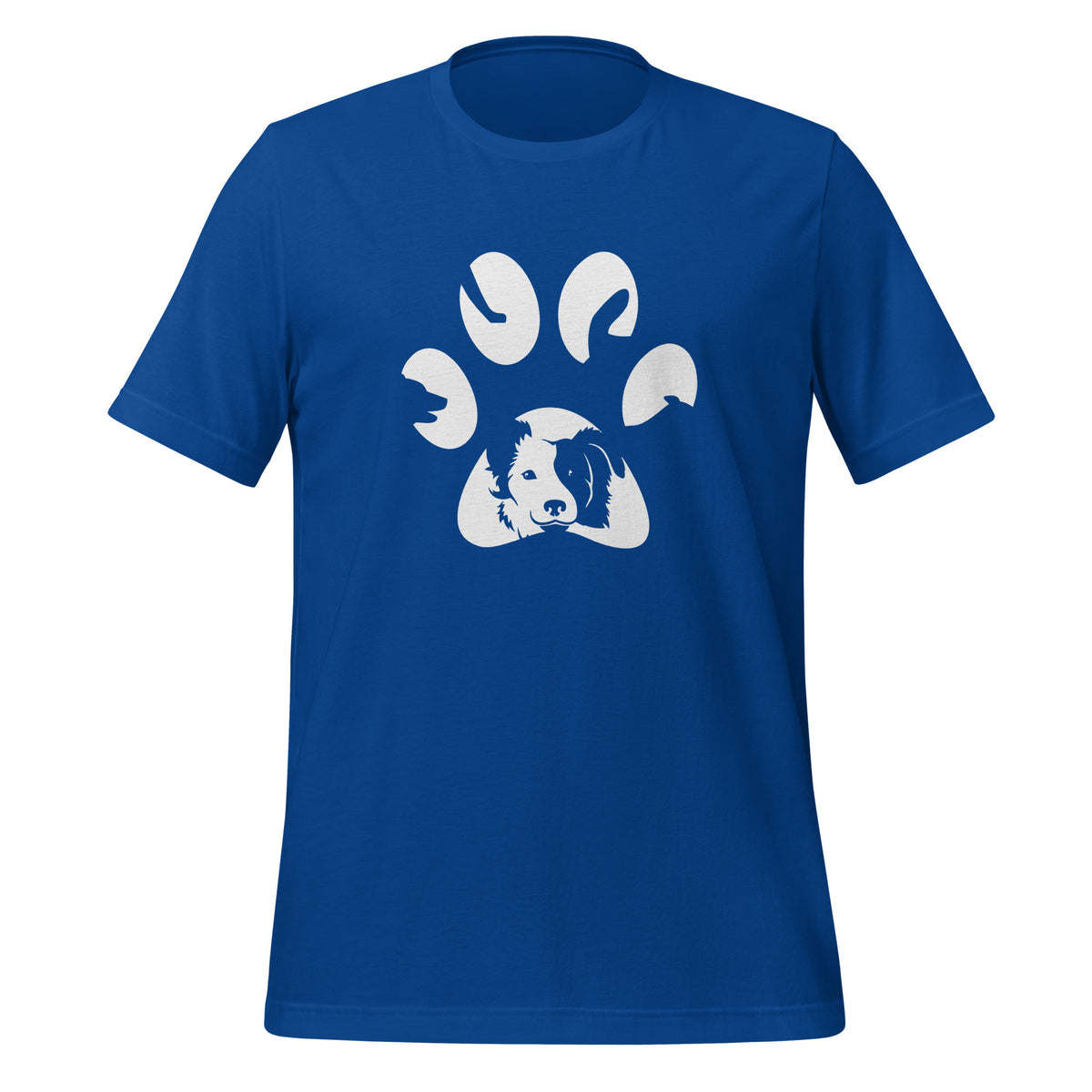 Dog Pawprint Unisex T-shirt-I love Veterinary