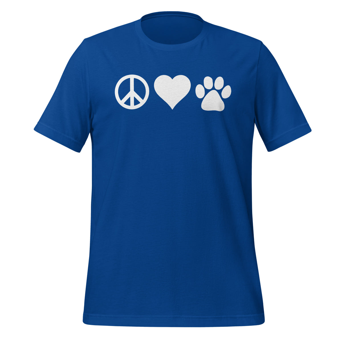 Peace, love, paws Unisex T-shirt-I love Veterinary