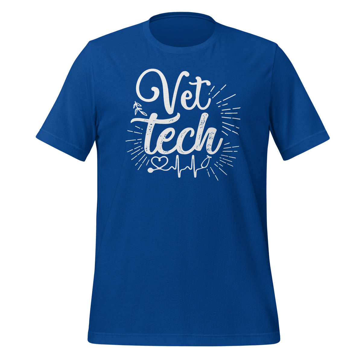 Vet Tech Stethoscope Pulse Unisex T-shirt-I love Veterinary