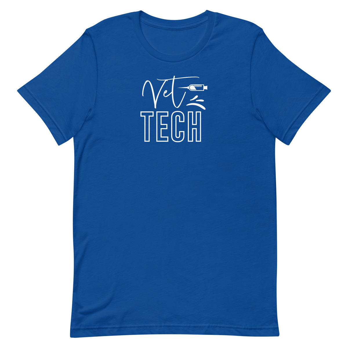 Vet Tech Needle Unisex T-shirt-I love Veterinary