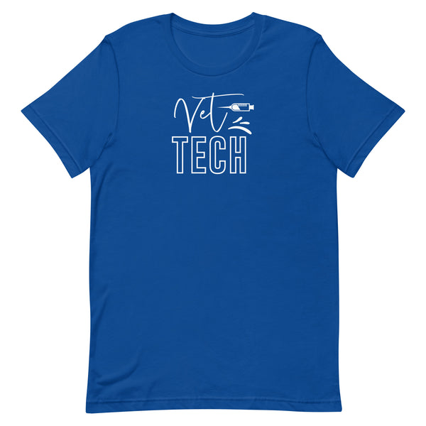 Vet Tech Needle Unisex T-shirt-I love Veterinary