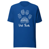Vet Tech PawPrint Unisex t-shirt