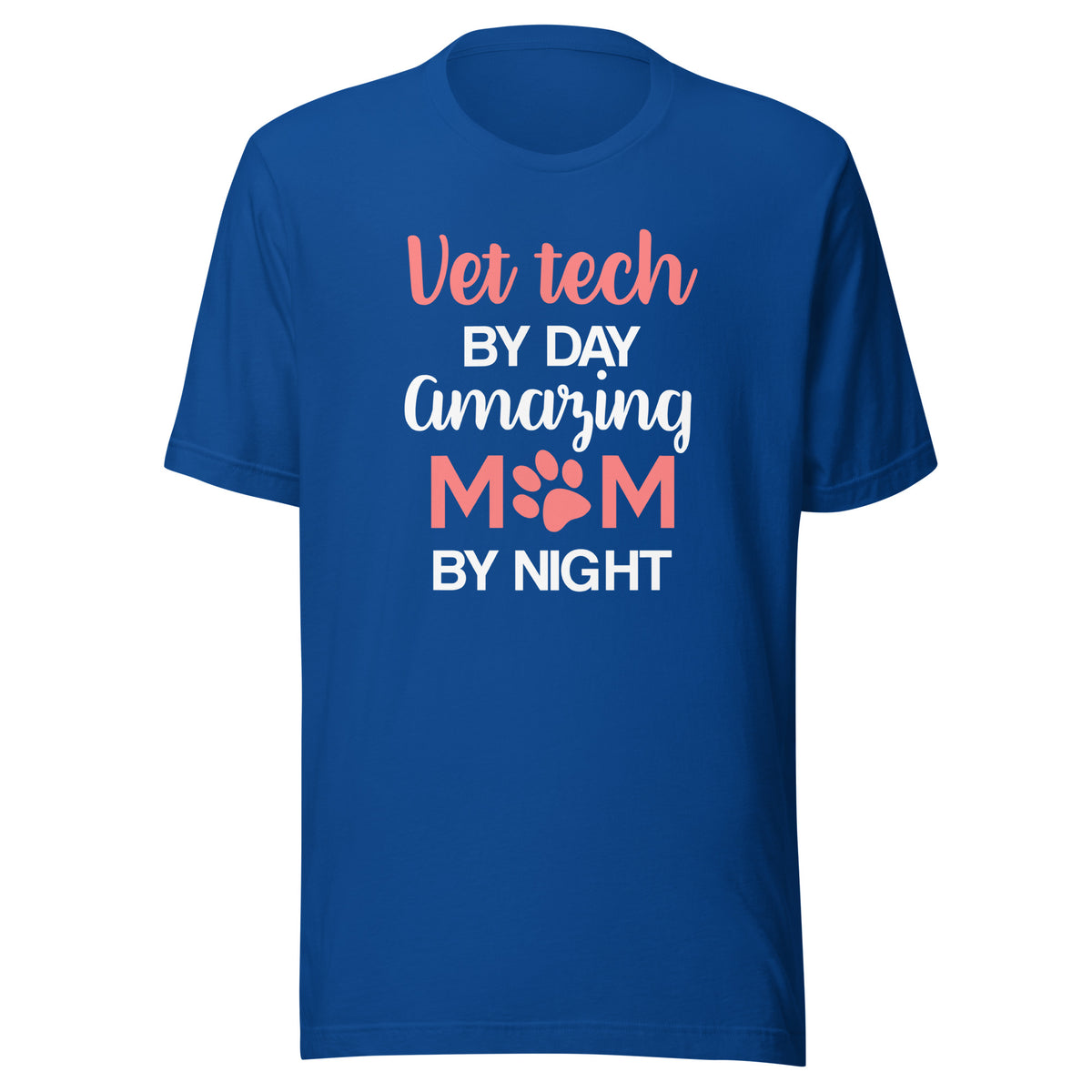 Vet Tech by day amazing Mom by night Unisex T-shirt