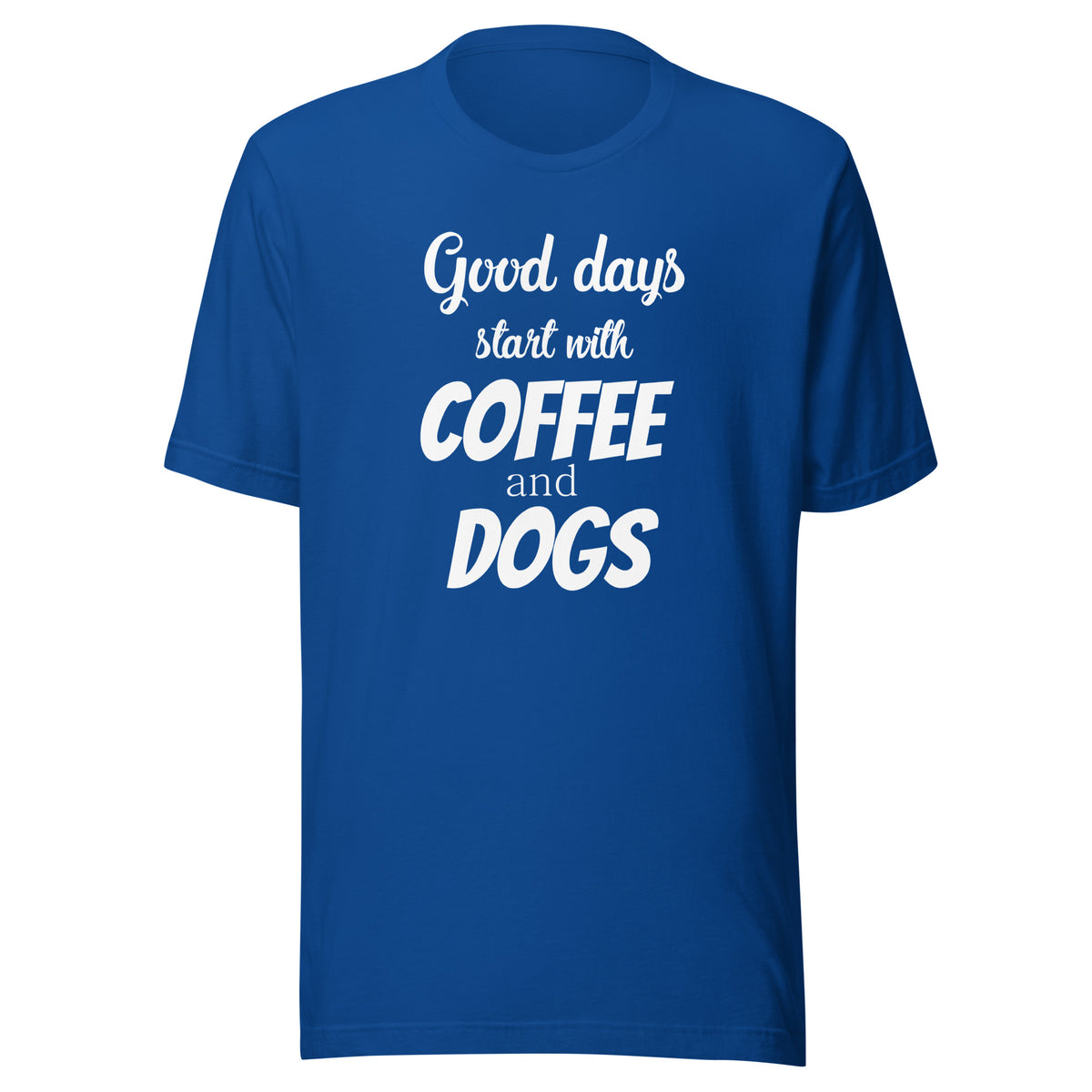 Coffee and dogs Unisex T-shirt