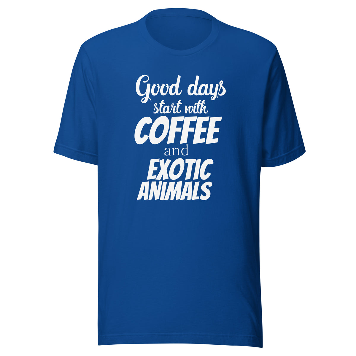 Coffee and exotic animals Unisex T-shirt