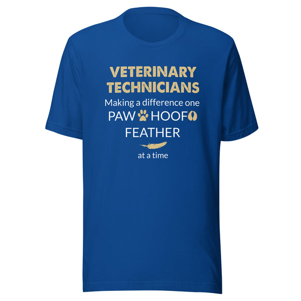 Vet Tech - Making a Difference  Unisex T-shirt