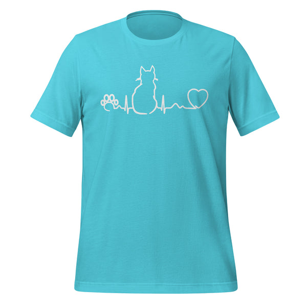 NOMV Cat Pulse Unisex T-Shirt-I love Veterinary