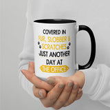 Fur, Slobber, Scratches Mug with Color Inside-I love Veterinary