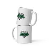 Veterinary Receptionist Heart Paws White glossy mug-I love Veterinary