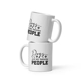 Dogs Are My Favorite People White glossy mug-I love Veterinary