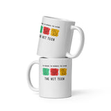 The woman, the wonder, the legend - the Vet Tech White glossy mug-I love Veterinary