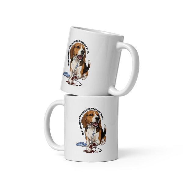 Nice catheter! White glossy mug-I love Veterinary