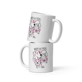 When life sucks pet a dog White glossy mug-I love Veterinary