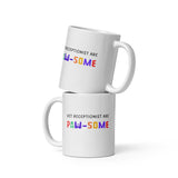Vet receptionist are paw-some White glossy mug-I love Veterinary