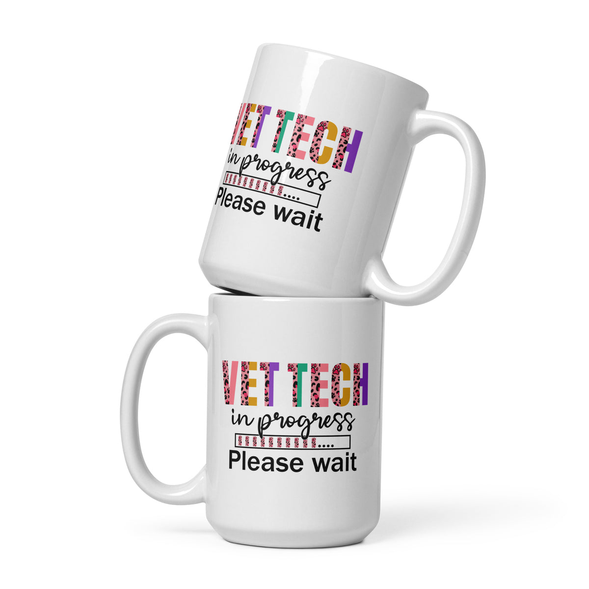 Vet Tech in Progress... White glossy mug-I love Veterinary