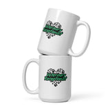Veterinary Receptionist Heart Paws White glossy mug-I love Veterinary