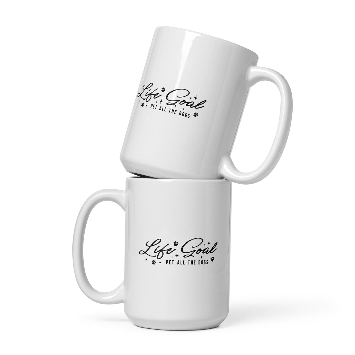 Pet All The Dogs White glossy mug-I love Veterinary
