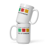 The woman, the wonder, the legend - the Veterinarian White glossy mug-I love Veterinary