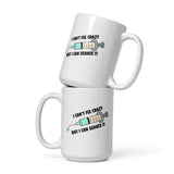 I can't fix crazy but I can sedate it White glossy mug-I love Veterinary