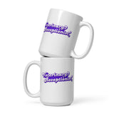Veterinary Receptionist White glossy mug-I love Veterinary