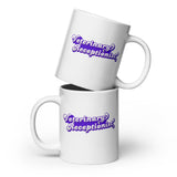 Veterinary Receptionist White glossy mug-I love Veterinary