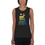 Vet nurses were created because animals need heroes too Women's Tank Top-Women's Flowy Muscle Tank | Bella + Canvas 8803-I love Veterinary