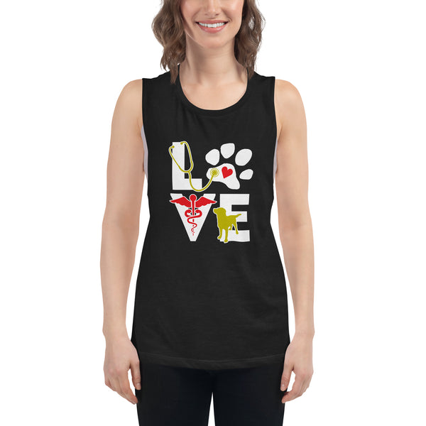 Love dog Women's Tank Top-I love Veterinary