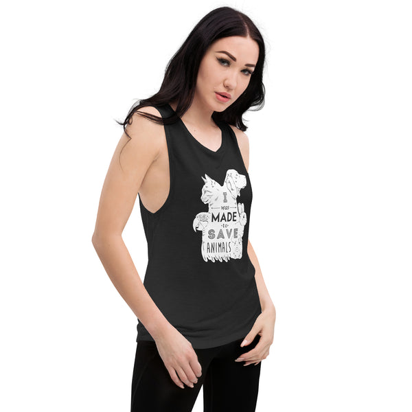 I was made to save animals Women's Tank Top-I love Veterinary