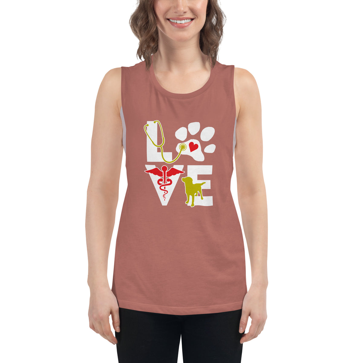 Love dog Women's Tank Top-I love Veterinary