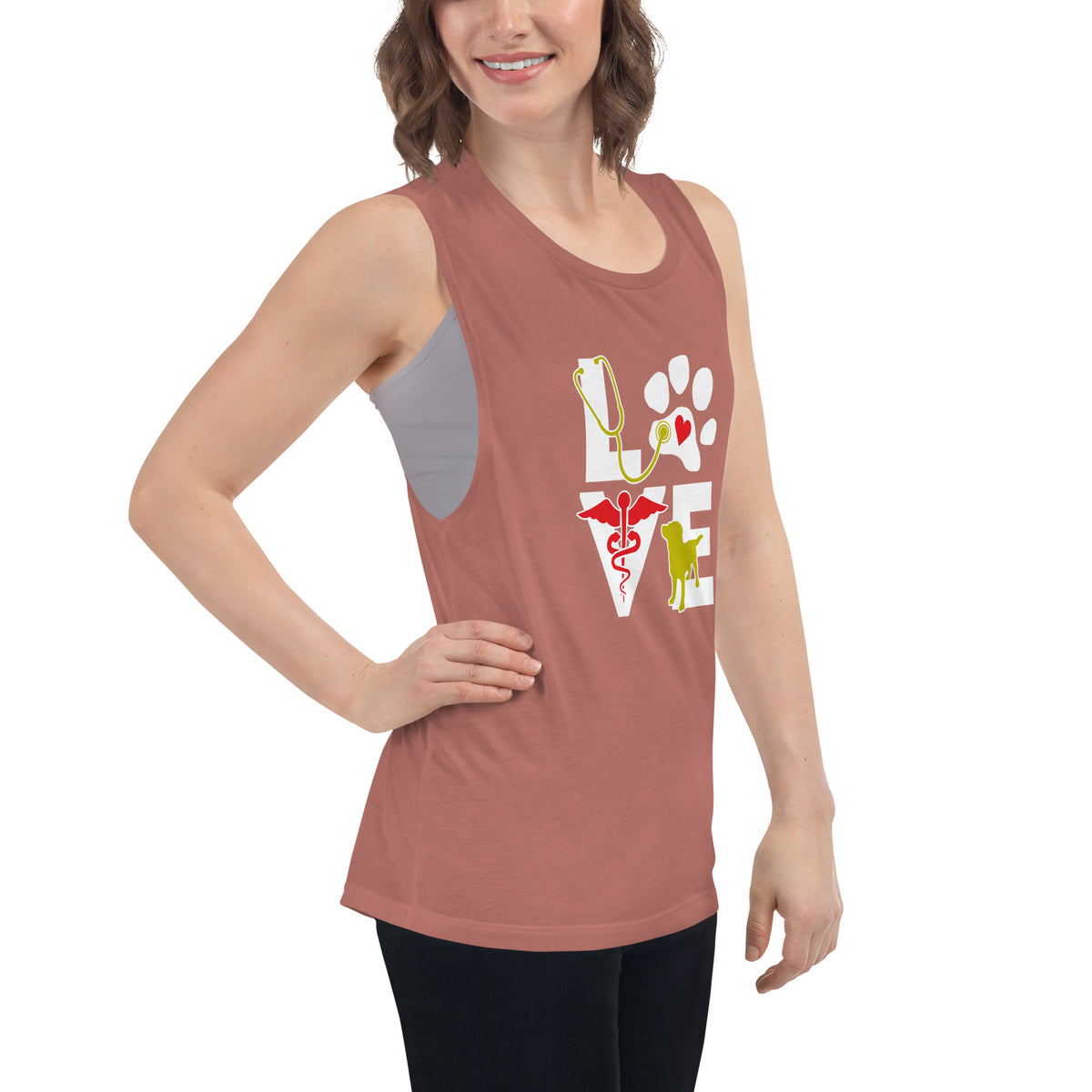 Love dog Women's Tank Top-I love Veterinary