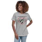 All animals great and small, we treat them all Women's Relaxed T-Shirt-Women's Relaxed T-shirt | Bella + Canvas 6400-I love Veterinary