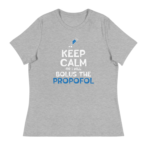 Bolus the propofol Women's T-Shirt-I love Veterinary