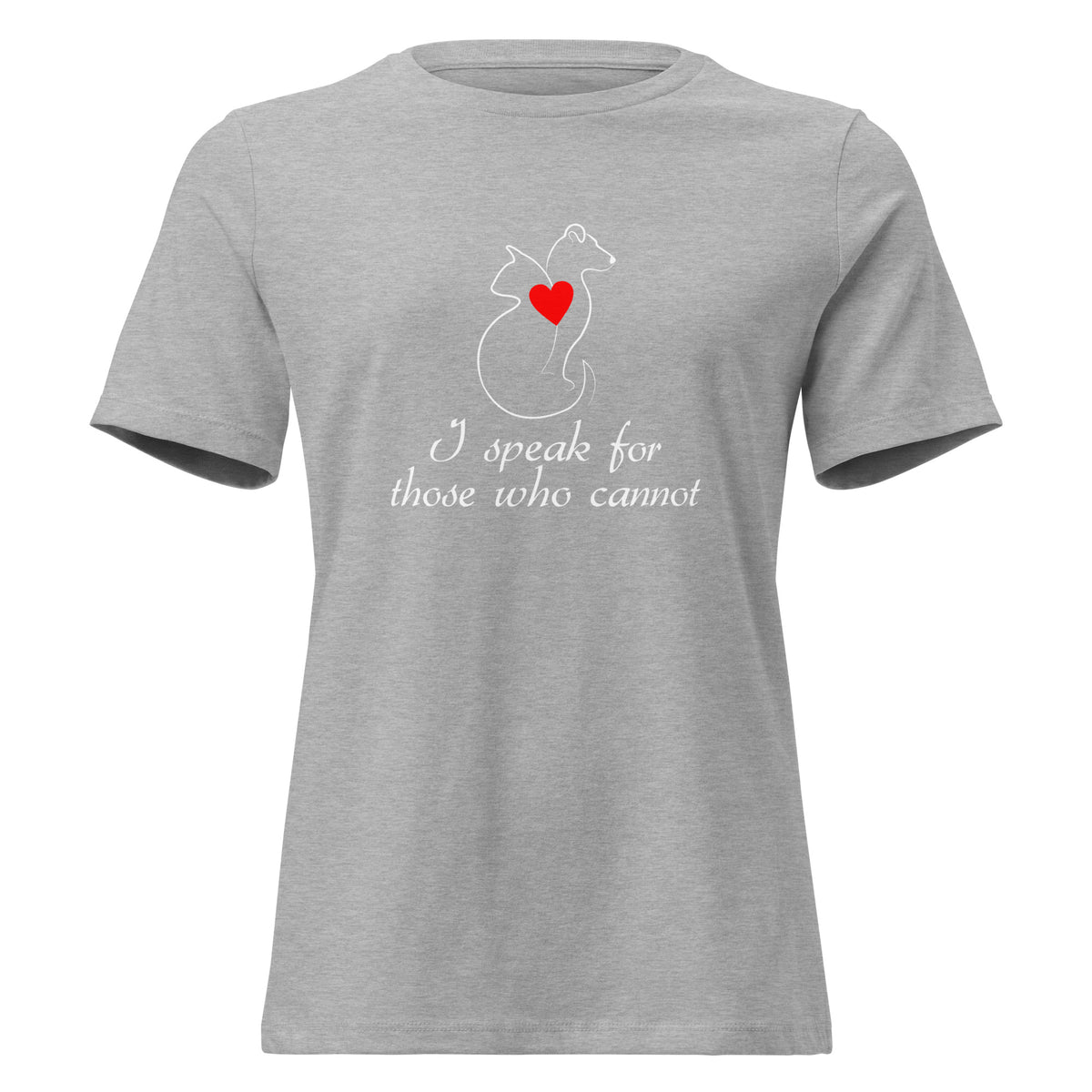 I speak for those who cannot Women's T-Shirt-I love Veterinary