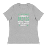 Vet Receptionist because badass mother fucker isn't an official job title Women's T-Shirt-I love Veterinary