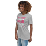 Vet Tech because badass mother fucker isn't an official job title Women's Relaxed Fit T-shirt-Women's Relaxed T-shirt | Bella + Canvas 6400-I love Veterinary