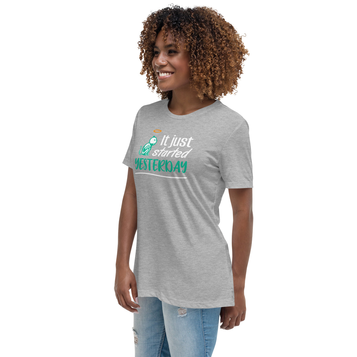 It just started yesterday Women's T-Shirt-Women's Relaxed T-shirt | Bella + Canvas 6400-I love Veterinary