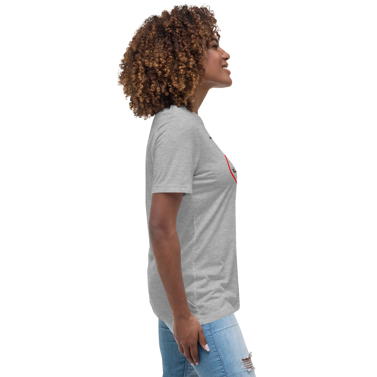 All animals great and small, we treat them all Women's Relaxed T-Shirt-Women's Relaxed T-shirt | Bella + Canvas 6400-I love Veterinary