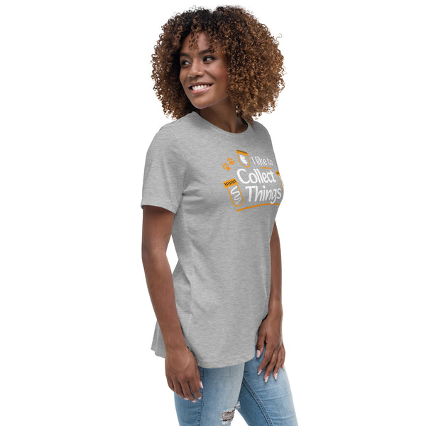 I like to collect things Women's T-Shirt-Women's Relaxed T-shirt | Bella + Canvas 6400-I love Veterinary