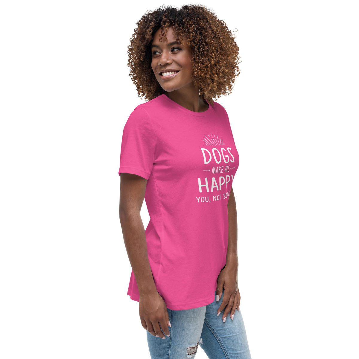 Dogs make me happy Women's T-Shirt-I love Veterinary