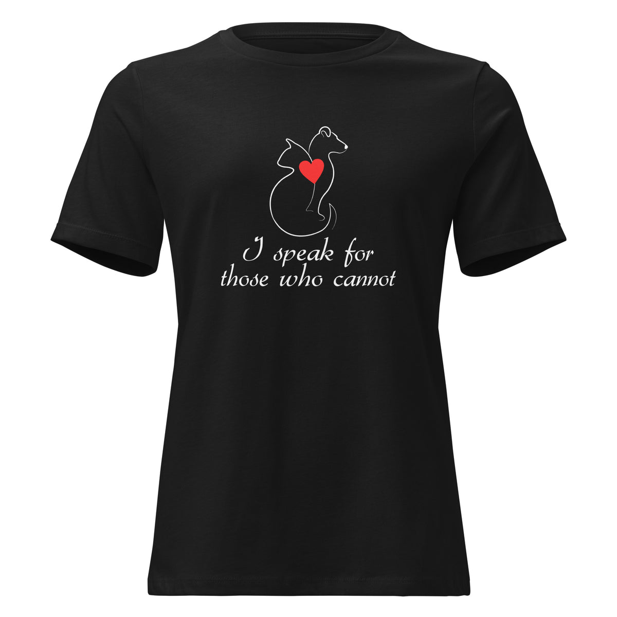 I speak for those who cannot Women's T-Shirt-I love Veterinary