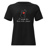 I speak for those who cannot Women's T-Shirt-I love Veterinary
