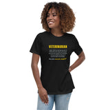 Veterinarian Definition Women's T-Shirt