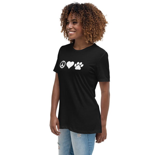 Peace, love, paws Women's T-Shirt